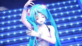 【R18-MMD-4K】 Miku Hatsune Performs on Stage