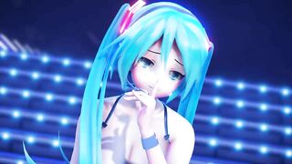 【R18-MMD-4K】 Miku Hatsune Performs on Stage