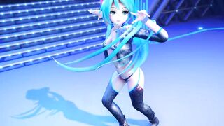 【R18-MMD-4K】 Miku Hatsune Performs on Stage