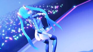 【R18-MMD-4K】 Miku Hatsune Performs on Stage