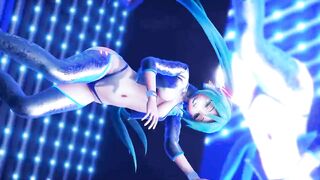 【R18-MMD-4K】 Miku Hatsune Performs on Stage