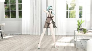 【R18-MMD-4K】Genshin Impact Eula 优菈 GFriend - Glass Bead