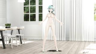 【R18-MMD-4K】Genshin Impact Eula 优菈 GFriend - Glass Bead