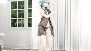 【R18-MMD-4K】Genshin Impact Eula 优菈 GFriend - Glass Bead