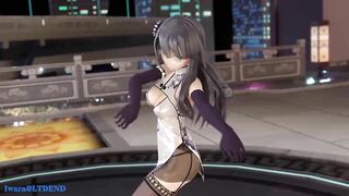 【R18-MMD】Strip Dance with Black Lace Stocking