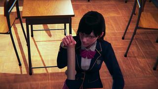 DVA Schoolgirl Jerks your Cock POV