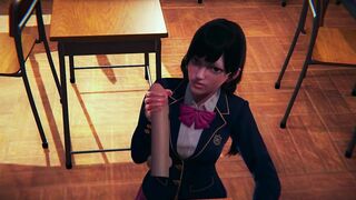 DVA Schoolgirl Jerks your Cock POV