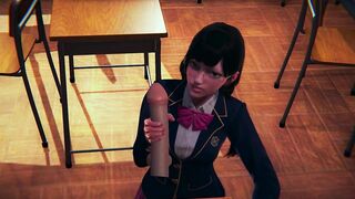 DVA Schoolgirl Jerks your Cock POV