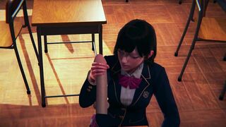 DVA Schoolgirl Jerks your Cock POV