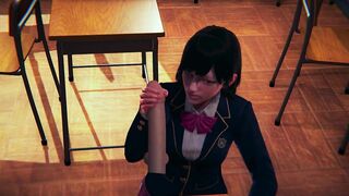 DVA Schoolgirl Jerks your Cock POV