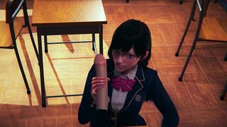 DVA Schoolgirl Jerks your Cock POV