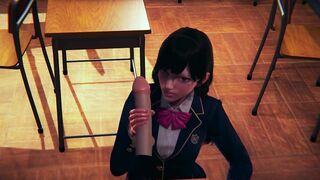 DVA Schoolgirl Jerks your Cock POV