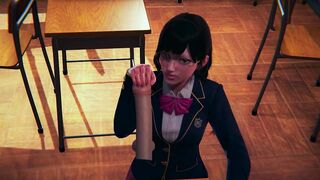 DVA Schoolgirl Jerks your Cock POV