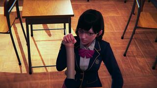 DVA Schoolgirl Jerks your Cock POV