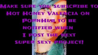 Blue Hair Scene Queen Strip Teaser! Høney Valencia!