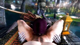 Sexy Teen Dark Elf Fucked in a Fantasy Forest - Skyrim Porn POV