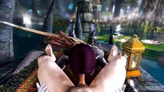 Sexy Teen Dark Elf Fucked in a Fantasy Forest - Skyrim Porn POV