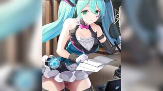 【R18】Hatsune Miku Audio Recording while getting Fucked