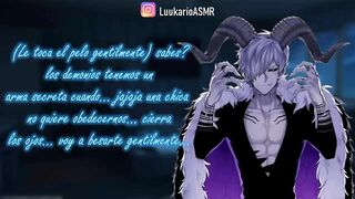 ASMR (sfw) DEMONIO Te Hace Su ESCLAVA BESOS Roleplay ESPAÑOL