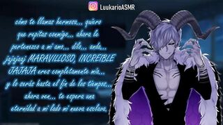 ASMR (sfw) DEMONIO Te Hace Su ESCLAVA BESOS Roleplay ESPAÑOL