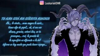 ASMR (sfw) DEMONIO Te Hace Su ESCLAVA BESOS Roleplay ESPAÑOL