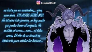 ASMR (sfw) DEMONIO Te Hace Su ESCLAVA BESOS Roleplay ESPAÑOL