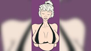 Breast Expansion GIF Speedpaint, Drawing Process Vertical Video