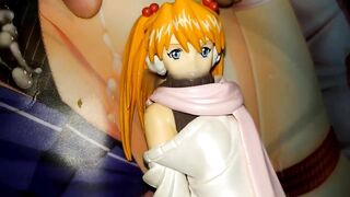 Evangelion Asuka Figure Bukkake Japanese Nerdy Anime Hentai Masturbation Semen