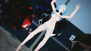 MMD SFW Blue Bikini Miku - Anitta - Sua Cara