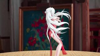 【R18-MMD】Haku Strip Dance