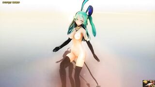 Hentai MMD - Wiggle ㅅ.ㅅ Wiggle ♡ K'2V9 ミク ♥ HB † 60fps ‡ (dbsye)