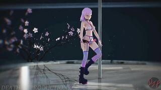 MMD SFW Pink Misaka - Roll Deep 1094