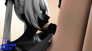 Hentai MMD - Carbon Miku Gets Tested by Shadow Person (Mister Orzo)