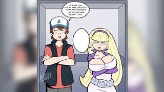 Dipper Pines & Pacifica Northwest Fuck In An Elevator