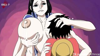 Nico Robin Feeds Luffy