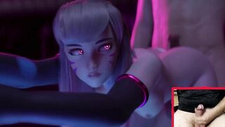 overwatch DVA sexy hentai fucking