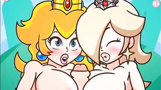 Princess Peach and Princess Rosalina Titfuck by PeachyPop34