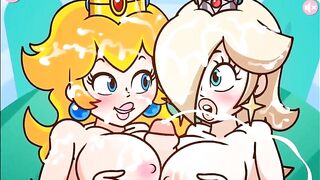 Princess Peach and Princess Rosalina Titfuck by PeachyPop34