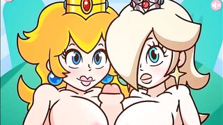 Princess Peach and Princess Rosalina Titfuck by PeachyPop34