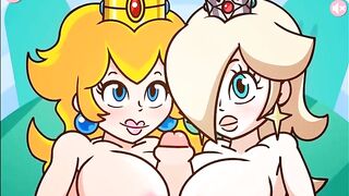 Princess Peach and Princess Rosalina Titfuck by PeachyPop34