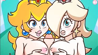 Princess Peach and Princess Rosalina Titfuck by PeachyPop34