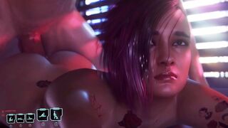 Judy Alvarez Sex Cyberpunk 2077 Animated Anal Porno Game