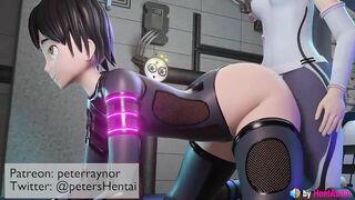 Futa vs Male cumming (loop with ASMR sound) 3d animation hentai anime blender sfm futanari girl