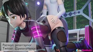 Futa vs Male cumming (loop with ASMR sound) 3d animation hentai anime blender sfm futanari girl