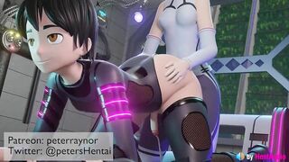 Futa vs Male cumming (loop with ASMR sound) 3d animation hentai anime blender sfm futanari girl