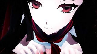 Yandere black-haired beautiful girl Femdom - [ASMR] [MMD] [By-poko●●●]