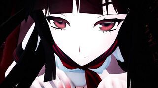 Yandere black-haired beautiful girl Femdom - [ASMR] [MMD] [By-poko●●●]