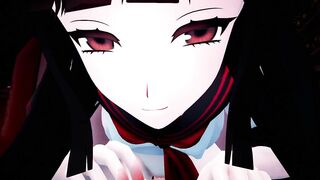 Yandere black-haired beautiful girl Femdom - [ASMR] [MMD] [By-poko●●●]