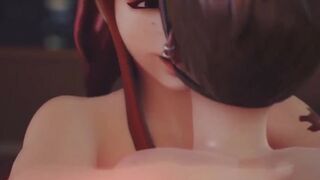 tracer x brigitte 3d bdsm fooling with hairy pussy