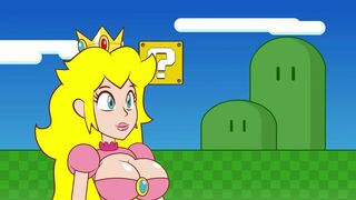 Peach Gets Boob-ombd